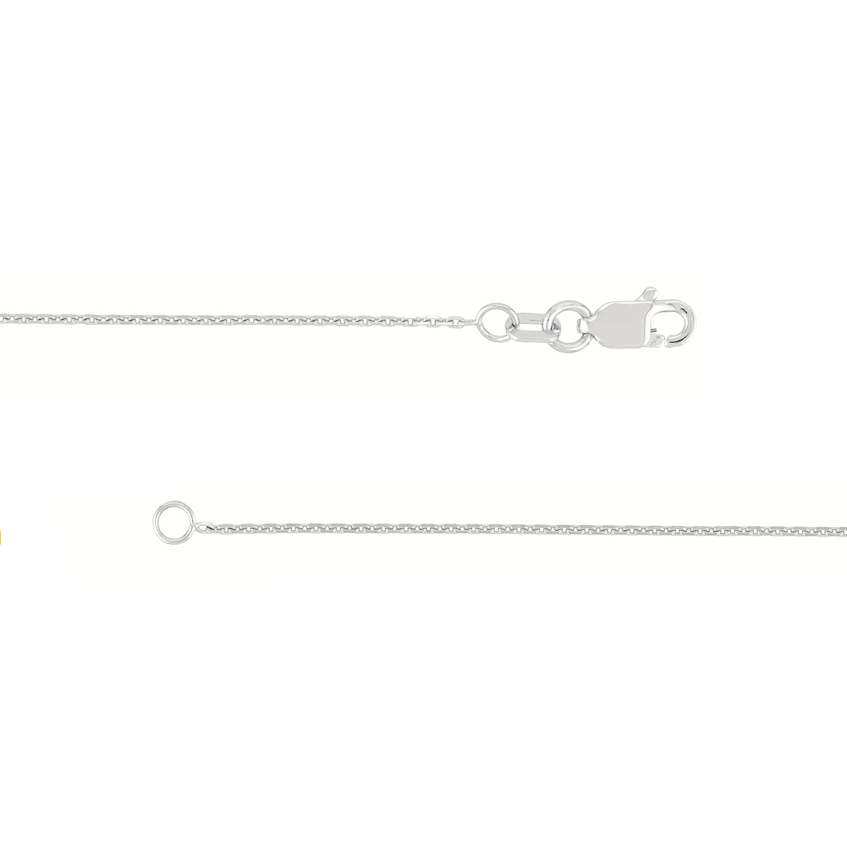 Long and Lovely Rose/White Bead Necklace | 36 Inch | Cable Chain - Sterling Silver - by Dazyle - Image 4