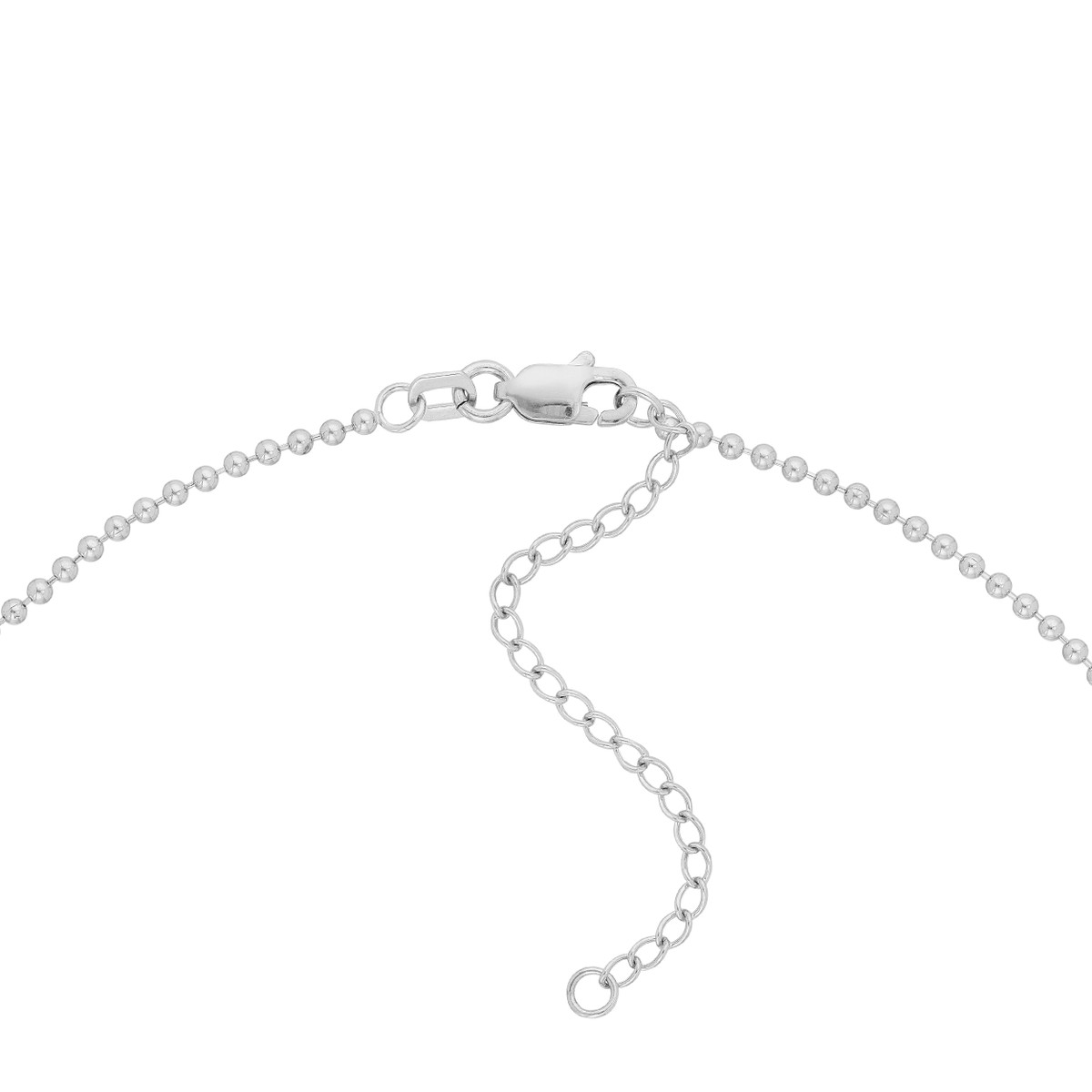 Sterling Silver Blessed Dog Tag Mixed Charm Necklace - Yellow Gold Plating - by Dazyle - Image 4