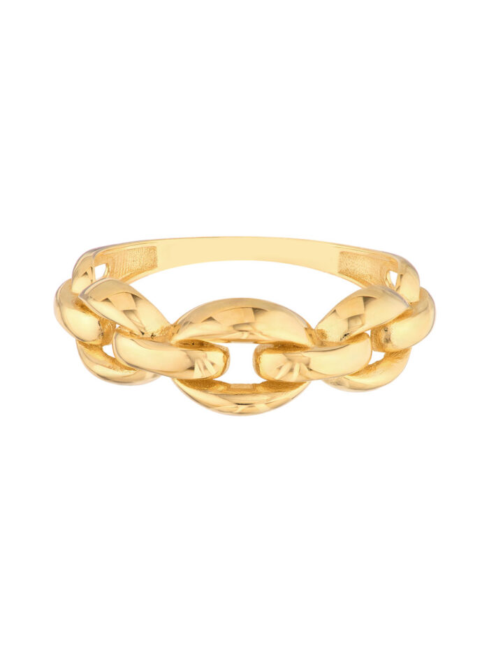 Open Cable Ring - 14K Yellow Gold - Sizes 6, 7, 8 - by Dazyle