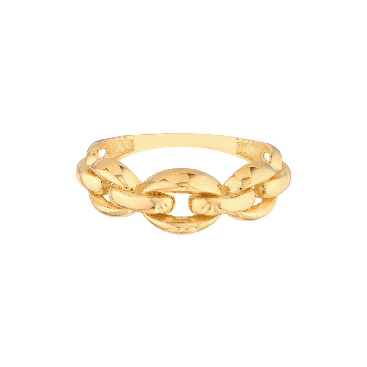 Open Cable Ring - 14K Yellow Gold - Sizes 6, 7, 8 - by Dazyle