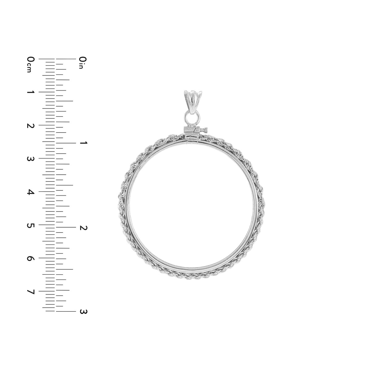 American Eagle 1 Oz Silver Coin Bezel - Sterling Silver Rope Style - by Dazyle - Image 4