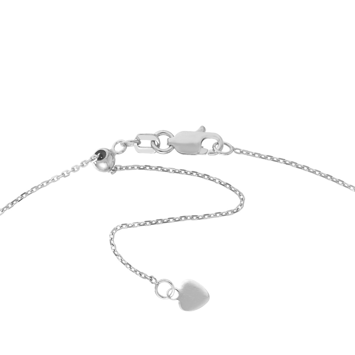 Sterling Silver Virgin Mary & Cross Drop Adjustable Choker - by Dazyle - Image 4