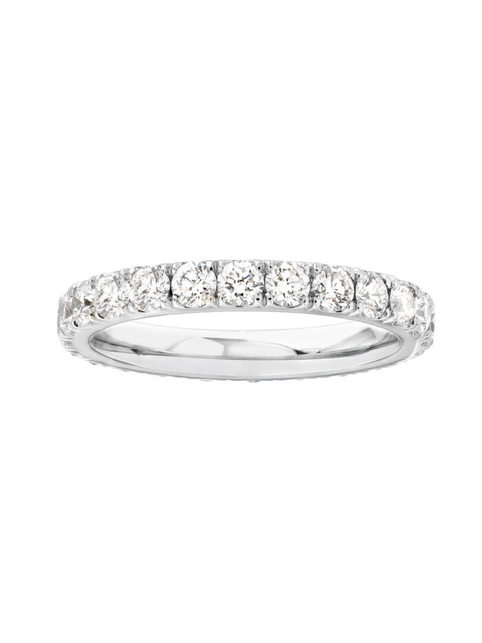 Diamond Eternity Band 1-5/8tcw - 14K White Gold - Wedding Bands - by Dazyle