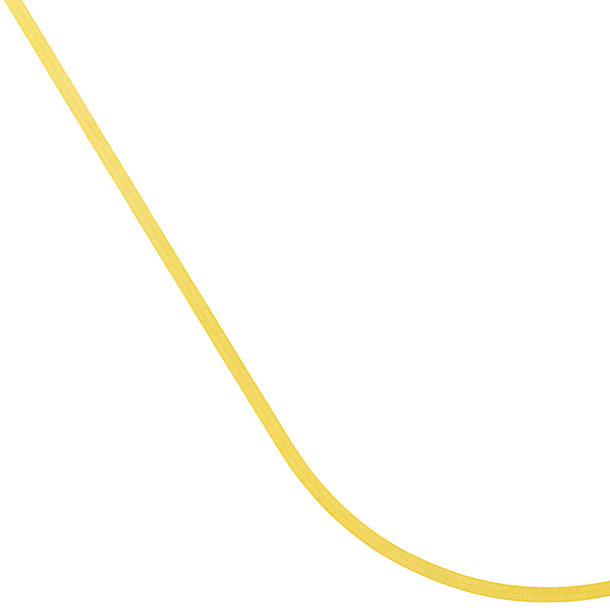 2.70mm Triple Herringbone Chain Lobster Lock - 14K Yellow Gold 16-inch - by Dazyle - Image 2