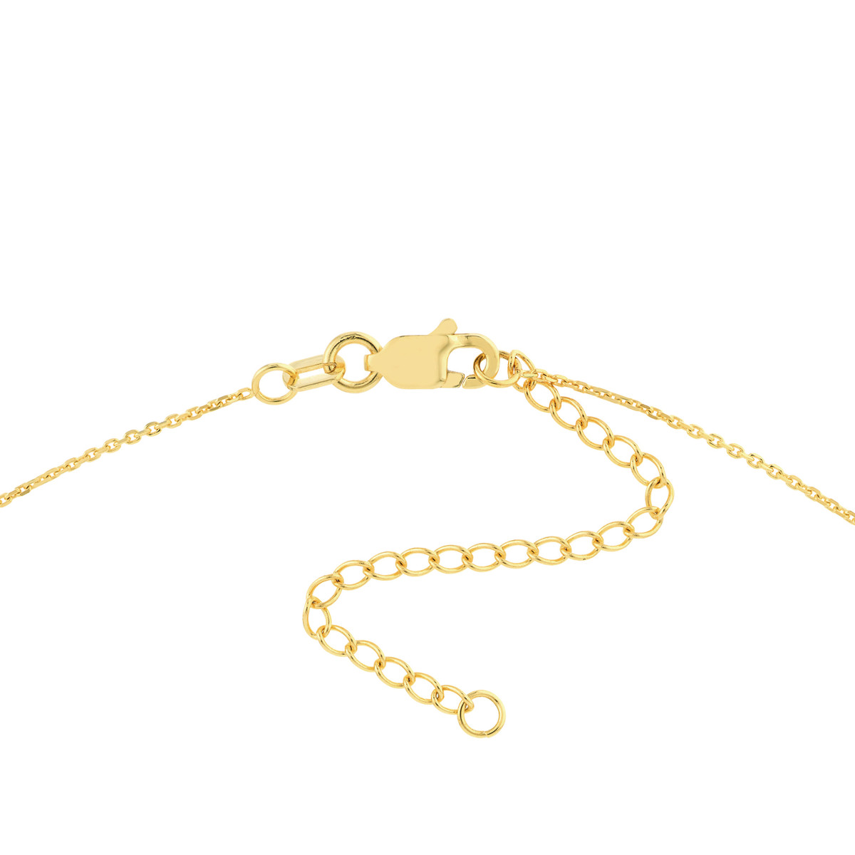 Adjustable Disc Dangle Anklet - 14K Yellow Gold - 9-10 Inches - by Dazyle - Image 4