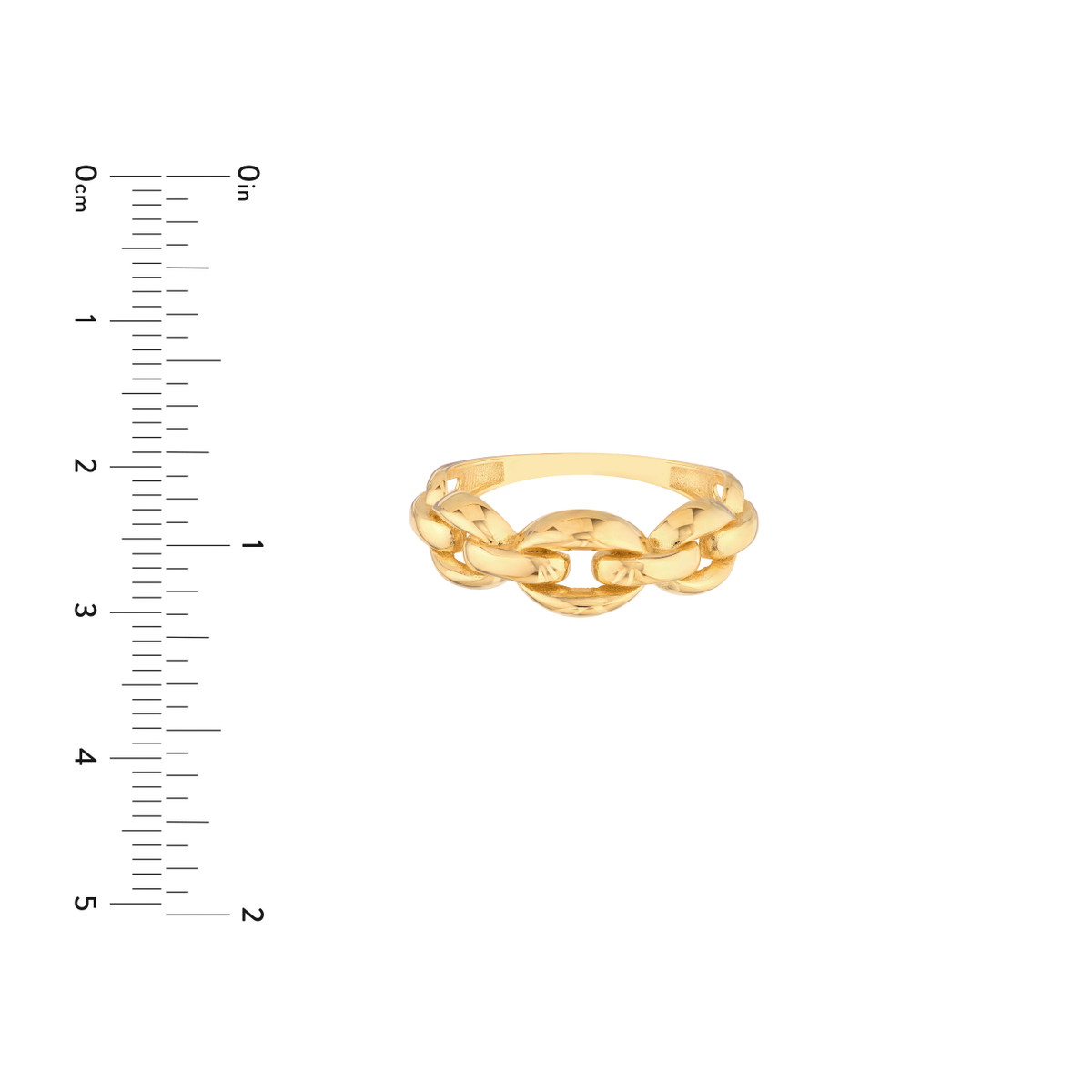 Open Cable Ring - 14K Yellow Gold - Sizes 6, 7, 8 - by Dazyle - Image 5