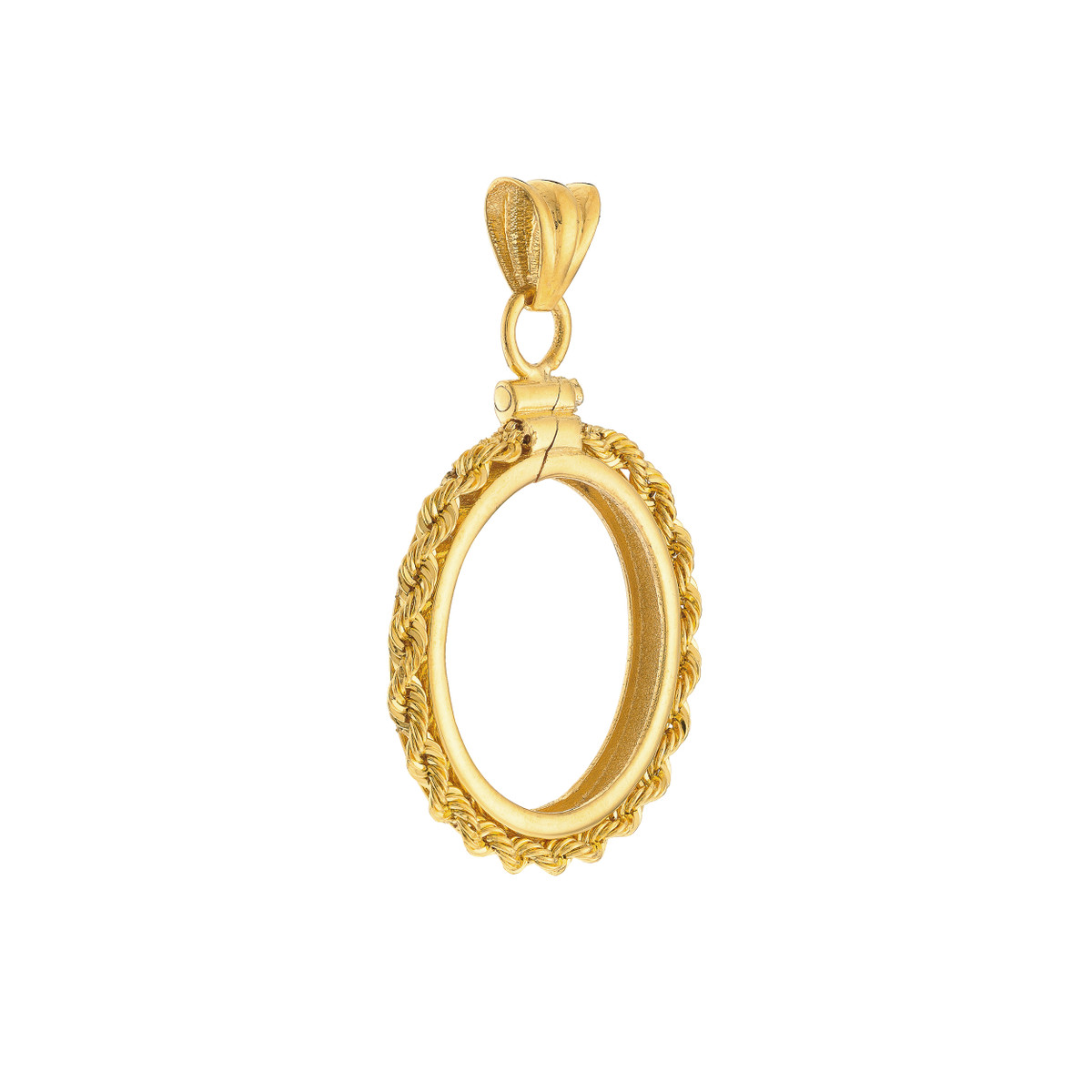 Australian Kangaroo Coin Bezel 1/4 Oz - 14K Yellow Gold - by Dazyle - Image 2