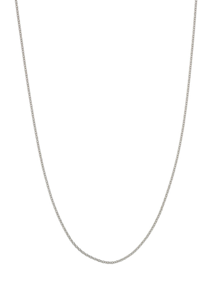 Sterling Silver Yellow Gold Plated Adjustable Cable Chain - 22 inches - by Dazyle