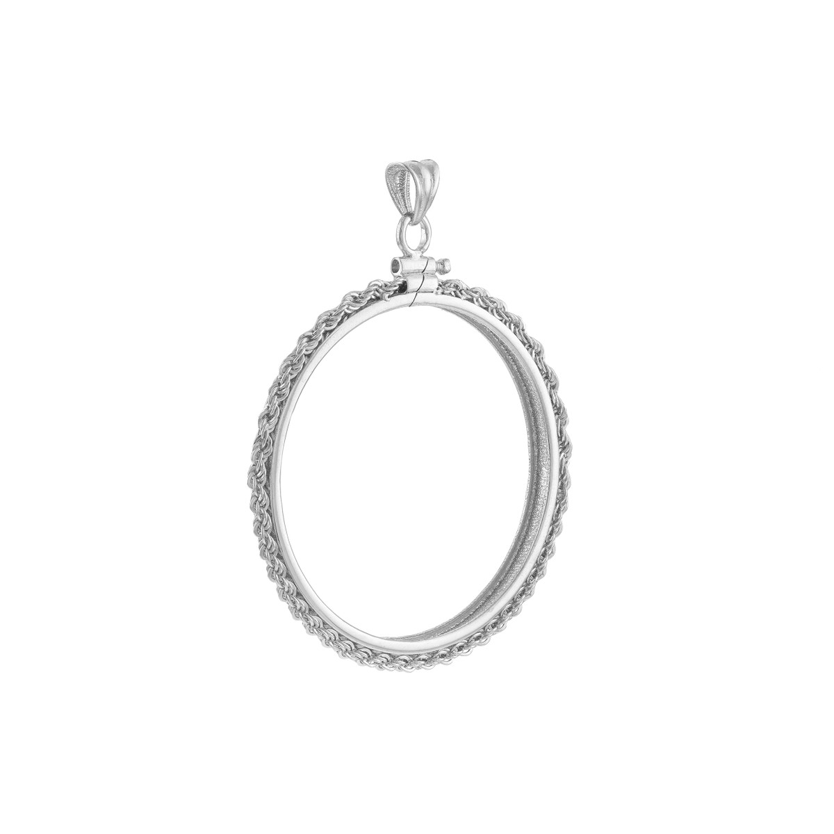 American Eagle 1 Oz Silver Coin Bezel - Sterling Silver Rope Style - by Dazyle - Image 2