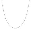 Sterling Silver 1.7mm Singapore Chain Lobster Closure - Sterling Silver 10-Inch - by Dazyle