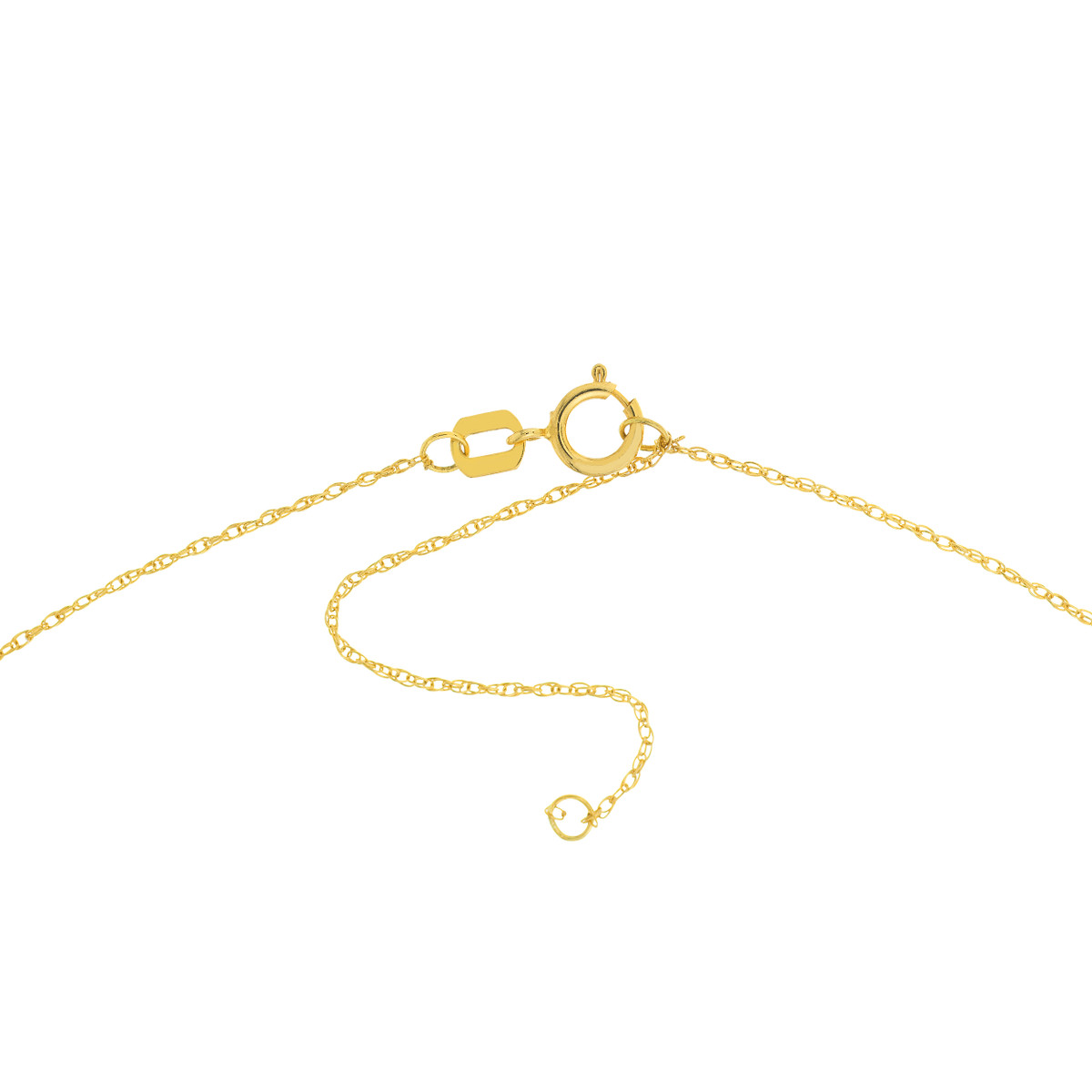 Mini Crown Pendant Necklace in 14K Yellow Gold - Adjustable 16 to 18 Inches - by Dazyle - Image 5