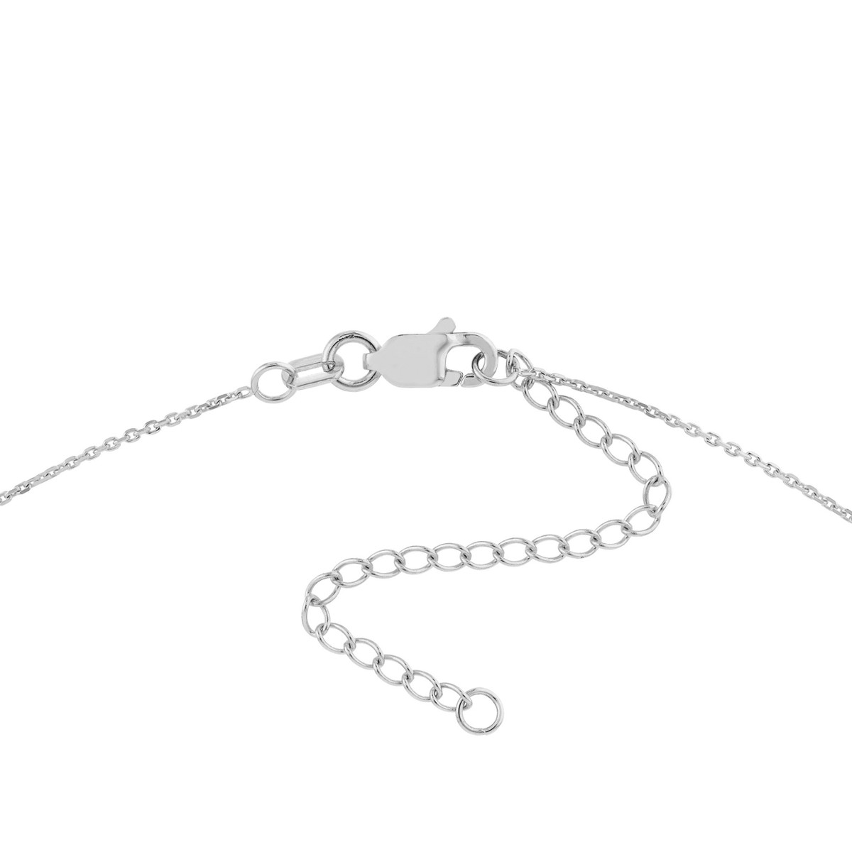 Sterling Silver Mini CZ Butterfly Pendant Necklace - Sterling Silver 18 Inch Adjustable - by Dazyle - Image 4