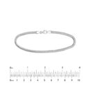 Sterling Silver 10mm Snake Chain Bracelet - Sterling Silver - 8 Inch - by Dazyle