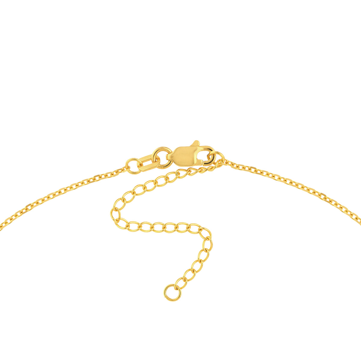 Mini Disc Dangle Adjustable Necklace - 14K Yellow Gold - by Dazyle - Image 4