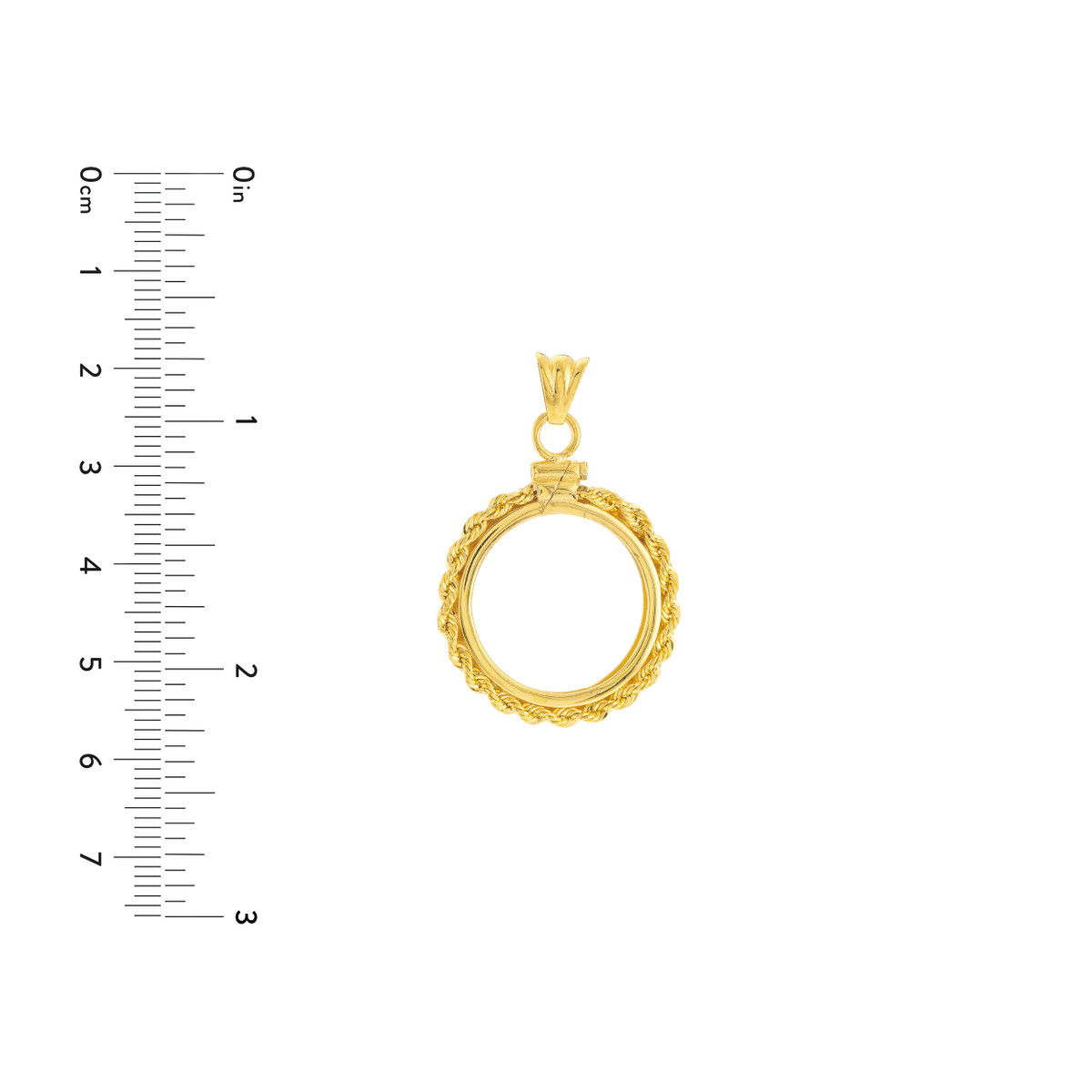 Australian Kangaroo Coin Bezel 1/4 Oz - 14K Yellow Gold - by Dazyle - Image 4