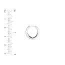 Sterling Silver Basketweave Pattern Hoop Earrings - Sterling Silver - by Dazyle