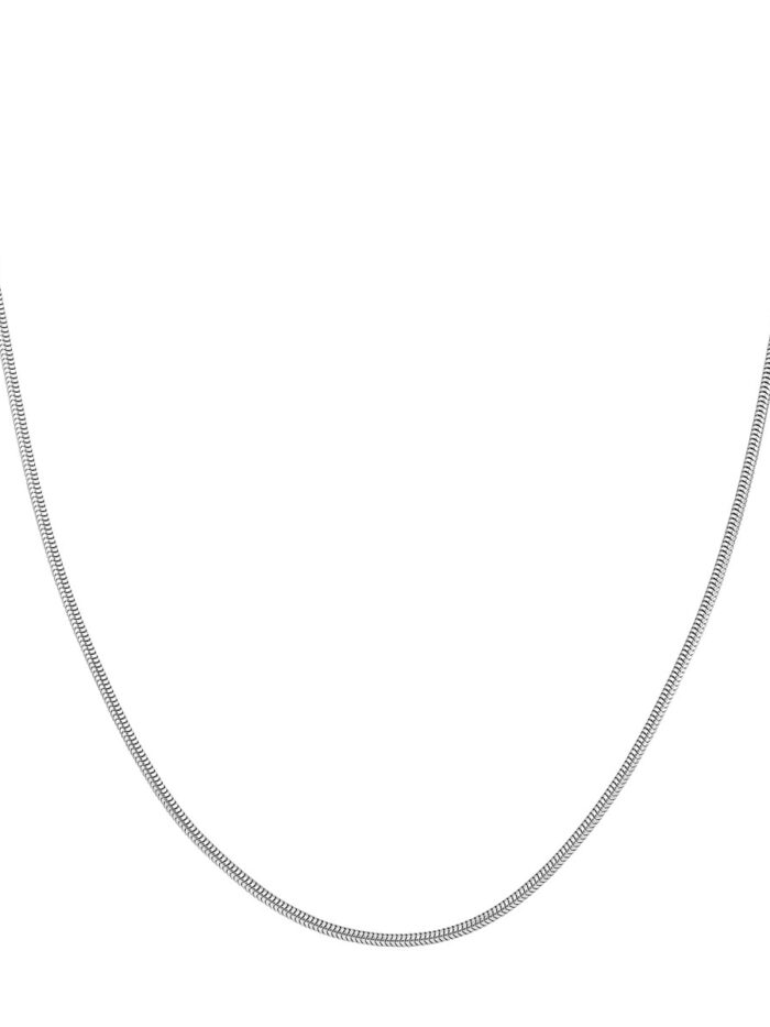 Sterling Silver 1.6mm Snake Chain with Lobster Lock - Necklace - 16 inch - by Dazyle